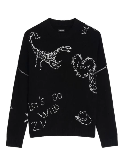 Женский свитер Zadig & Voltaire Baba, черный