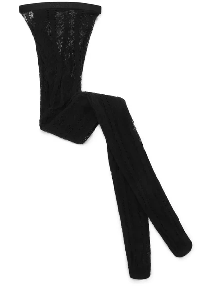 Женские колготки Dolce & Gabbana с вырезами, черные