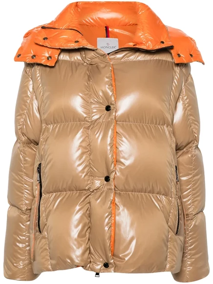 Женская пуховая куртка Moncler Parana, песочно-бежевая