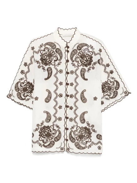 Футболка ZIMMERMANN Ascension neutrals