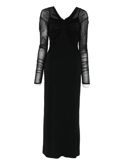 Женское платье Max Mara с открытыми плечами, чёрное