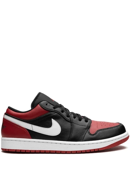 Унисекс кроссовки Jordan 1 Low Alternate Bred Toe, черно-красные