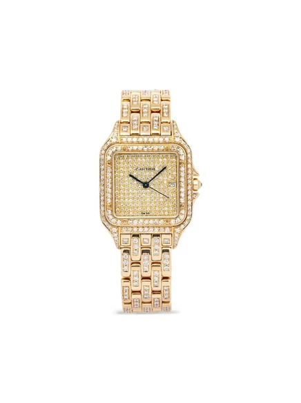 Женские часы Cartier Panthère 27 мм, золотые с бриллиантами