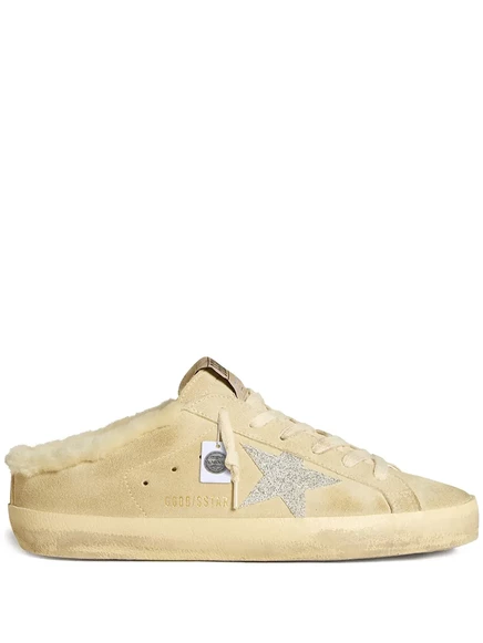 Женские кеды Golden Goose Super Star, бежевые