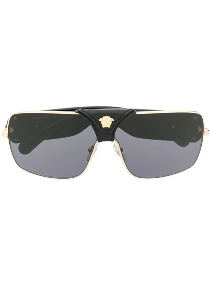 Солнцезащитные очки Versace Eyewear в стиле барокко с квадратной формой black