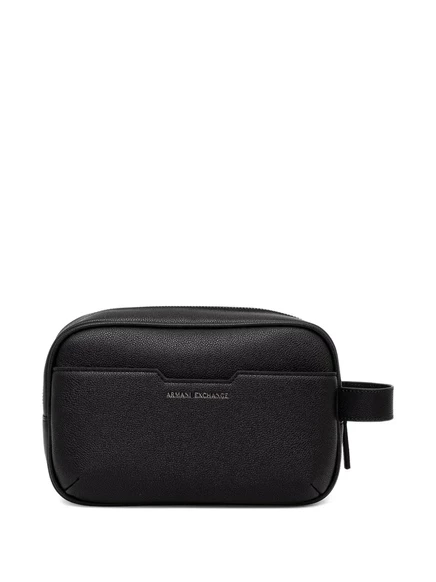 Мужская косметичка Armani Exchange с ручкой, черная