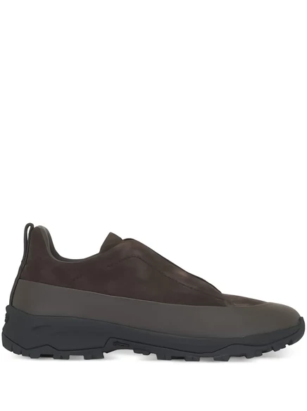 Мужские слипоны Zegna Triple Stitch Monte замшевые