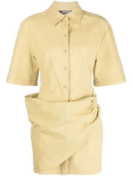Женское платье Jacquemus La robe Camisa, песочно-бежевое