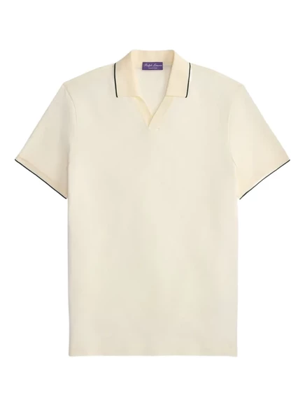 Мужская поло Ralph Lauren Purple Label, бежевое