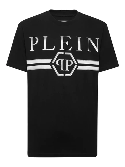 Мужская футболка Philipp Plein с логотипом, черная
