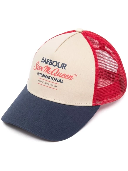 Мужская кепка Barbour с логотипом, красная