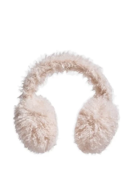 Пушистые наушники Moncler neutrals