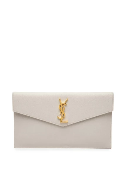 Женский клатч Saint Laurent Pre-Owned Uptown Pouch, белый