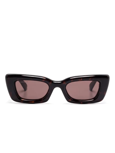 Солнцезащитные очки Gucci Eyewear «кошачий глаз», коричневые