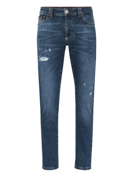 Мужские джинсы Philipp Plein 5-карманные, синие