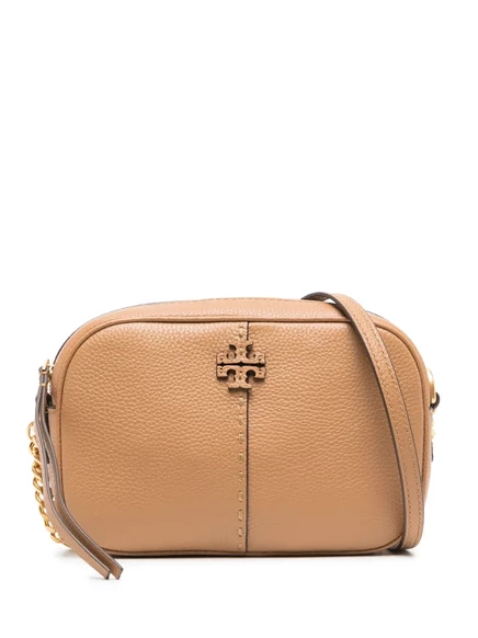 Кожаная сумка для фотоаппарата Tory Burch McGraw neutrals