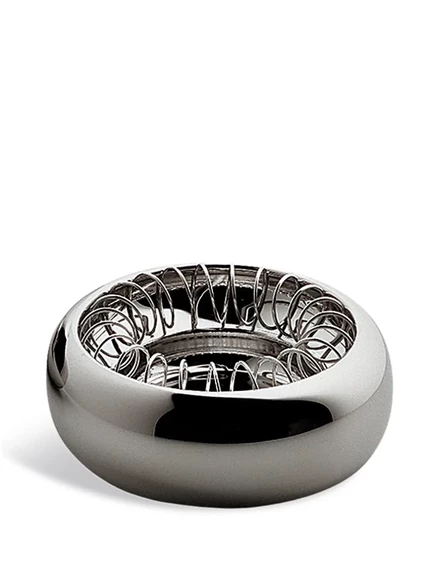 Пепельница Alessi Spiral из нержавеющей стали, серебристая