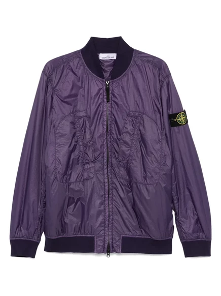 Куртка-бомбер с нашивкой с логотипом Stone Island purple