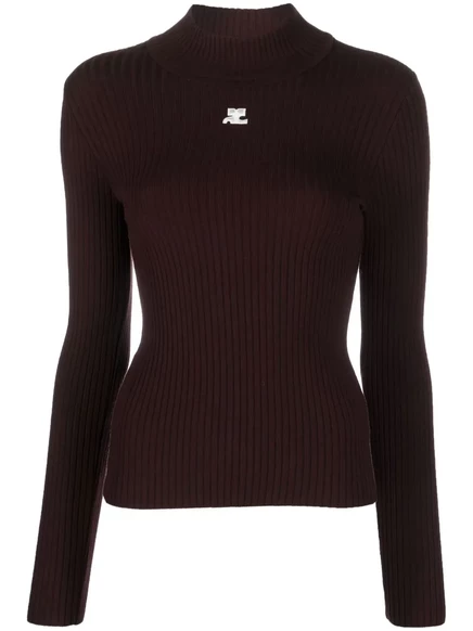 Женский свитер Courrèges Reedition, коричневый