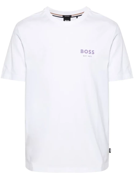 Мужская футболка Boss с логотипом, белая
