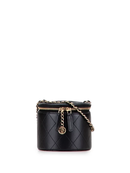 Женская стеганая сумка-клатч CHANEL Pre-Owned, черная