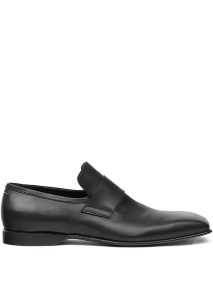 Мужские кожаные лоферы MM6 MAISON MARGIELA, черные
