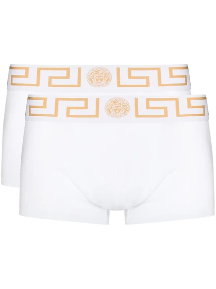 Мужские боксеры Versace Greca Border 2 шт., белые