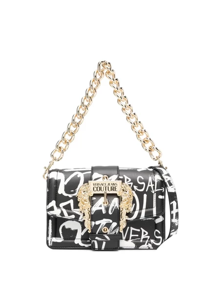 Сумка через плечо от Versace Jeans Couture с граффити-принтом black