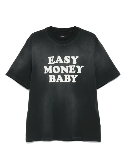 Мужская футболка Amiri Easy Money Baby, черная