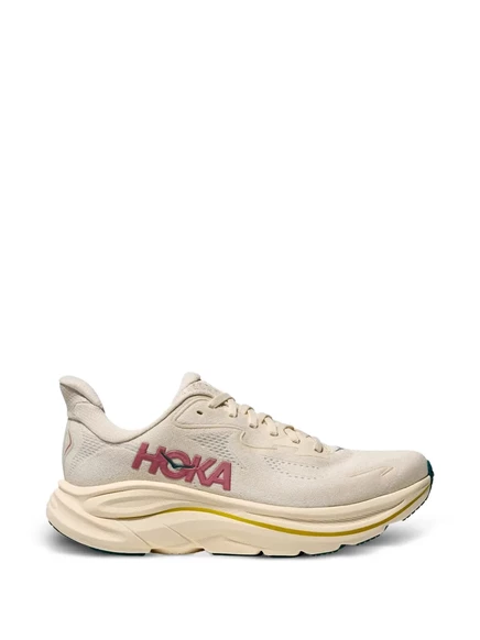 Женские кроссовки Hoka Clifton 10 с логотипом, бежевые