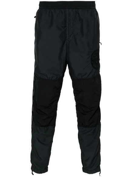 Мужские спортивные штаны Stone Island с логотипом, черные