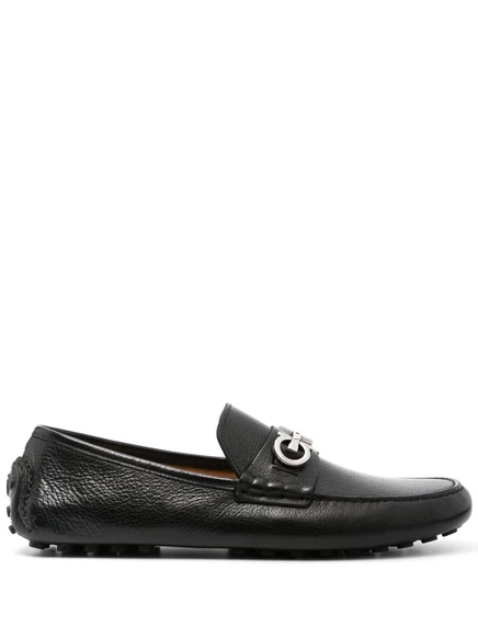 Ferragamo Gancini-обувь для водителей с бляшками black