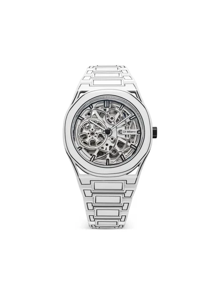 Мужские часы D1 MILANO Skeleton Sketch 40,5 мм с белым циферблатом