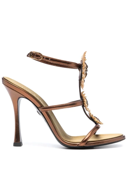 Босоножки Roberto Cavalli Jewel 110 мм, бронзовые