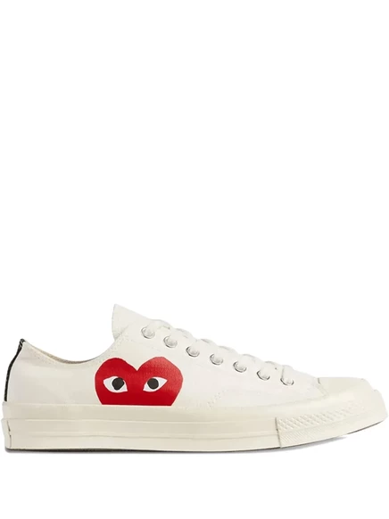Кеды Comme Des Garçons Play x Converse с логотипом в виде сердца white