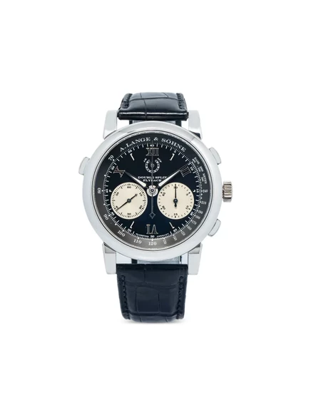 Мужские часы A. Lange & Shne Double Split 43 мм, черные