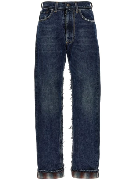 Унисекс прямые джинсы Maison Margiela x Pendleton, индиго