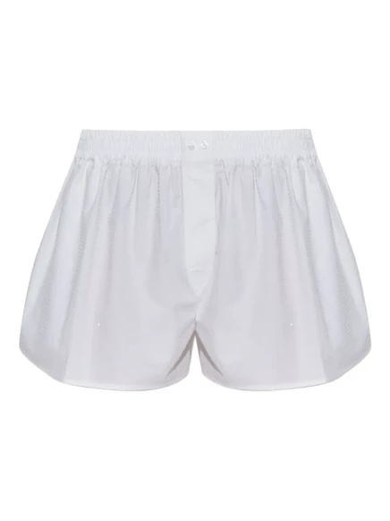 Шорты Alexander Wang, украшенные кристаллами white