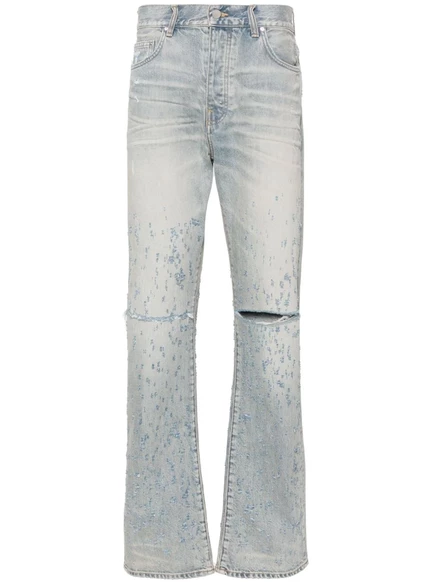 Джинсы с прямыми штанинами AMIRI Shotgun blue