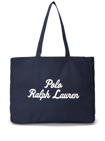 Мужская сумка-тоут Polo Ralph Lauren с логотипом, синяя