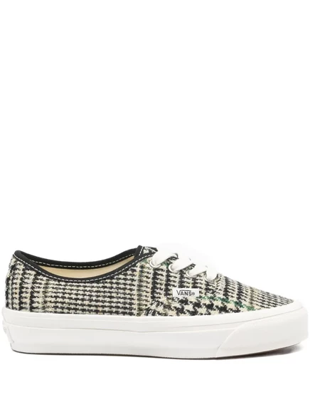 Унисекс кеды Vans из твида в клетку, черные