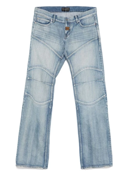 Джинсы Balenciaga seam-detail, голубые