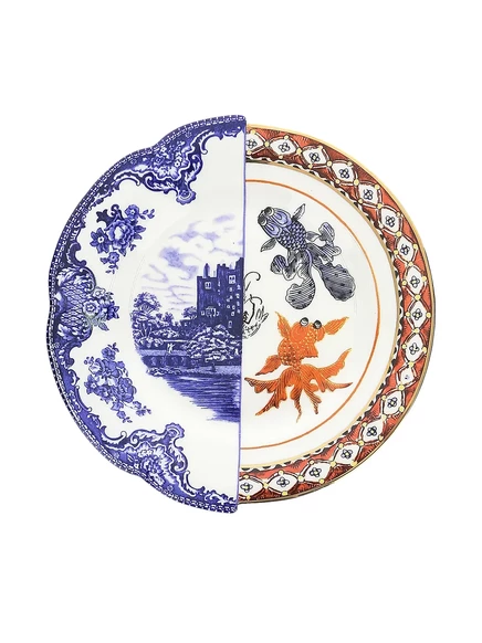 Тарелка обеденная Seletti Hybrid Isaura 27,5 см, разноцветная