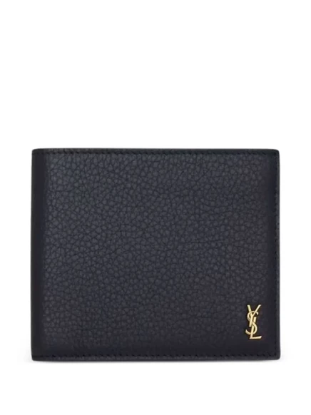 Мужской кошелек Saint Laurent с логотипом, синий