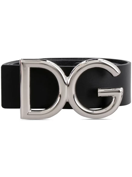 Мужской ремень Dolce & Gabbana с пряжкой DG, черный