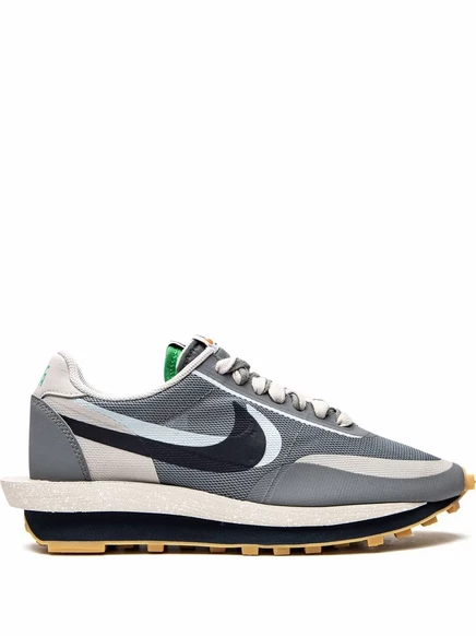 Унисекс кроссовки Nike LDWaffle x CLOT x sacai, серые