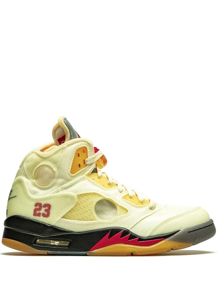 Jordan x - Белоснежные кроссовки Air Jordan 5 Retro SP 