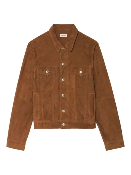 Мужская замшевая куртка Zadig&Voltaire, коричневая