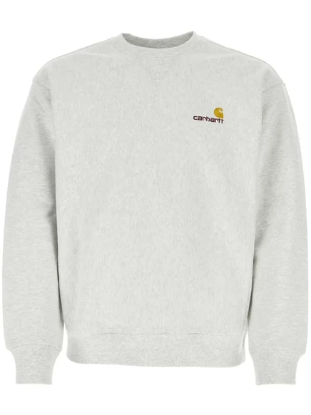 Унисекс свитшот Carhartt WIP American Script с вышивкой, серый