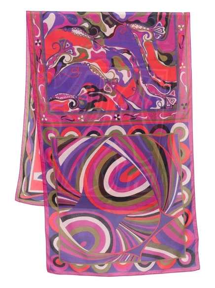 Парео с принтом PUCCI Orchidee  pink